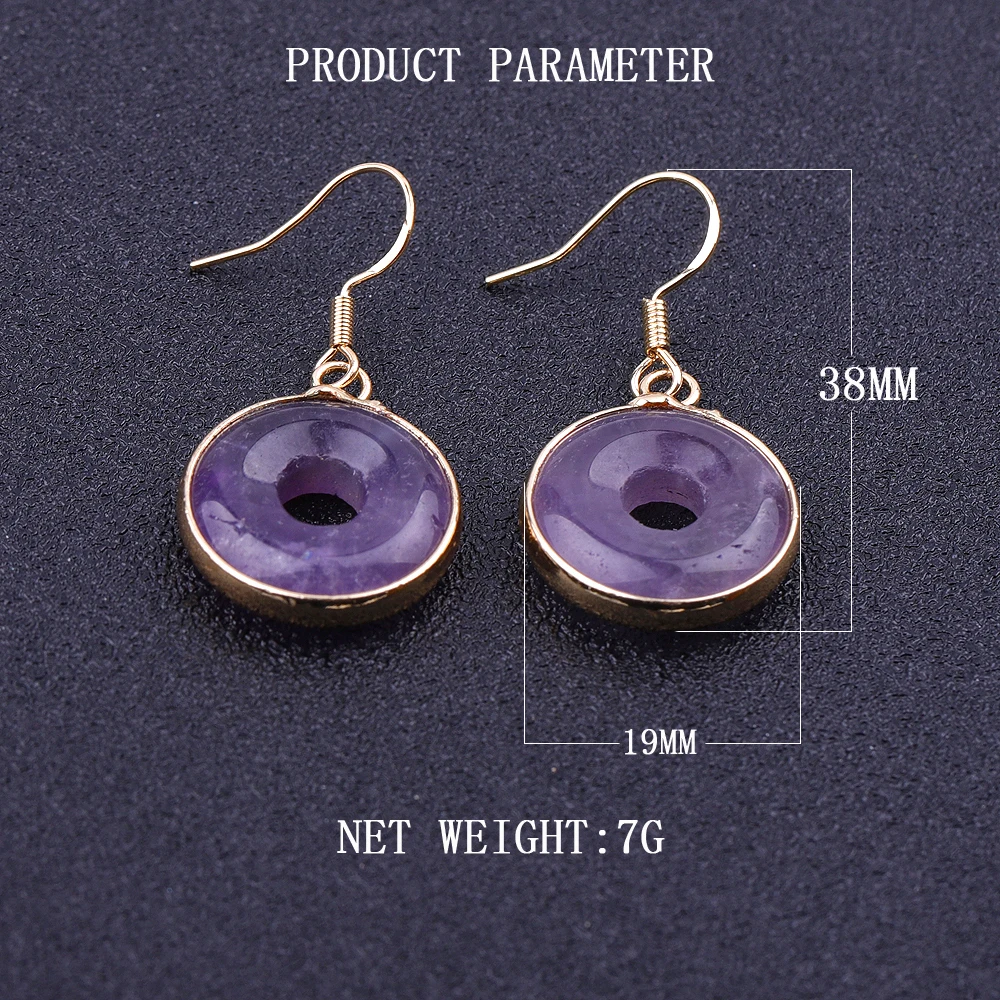 

Fashion Earrings Dangle Hollow Natural stone earring New style earrings women