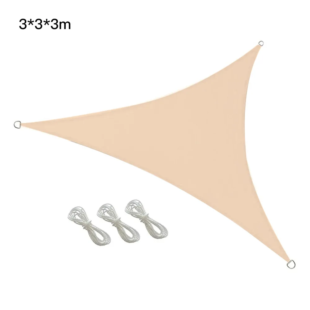 

Outdoor Garden Sunblock Shade Cloth Net Car Cover Waterproof UV Block Anti-UV Fabric Rainproof Triangle Awnings