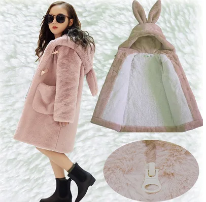 2021 зимняя куртка для маленьких девочек толстое теплое Детское пальто с капюшоном