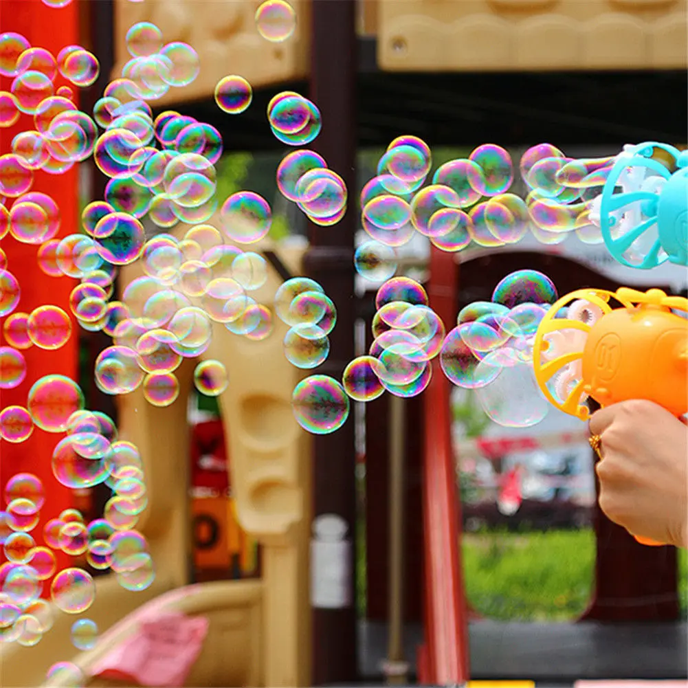 

Bubble Machine for Kids Plastic Electric Automatic Bubble Machine Fan Blower Kids Playing Toys NSV775
