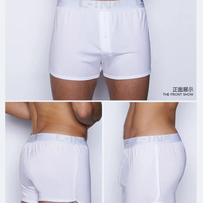 Женские Молодежные трусы-боксеры на пуговицах Модные Классические хлопковые