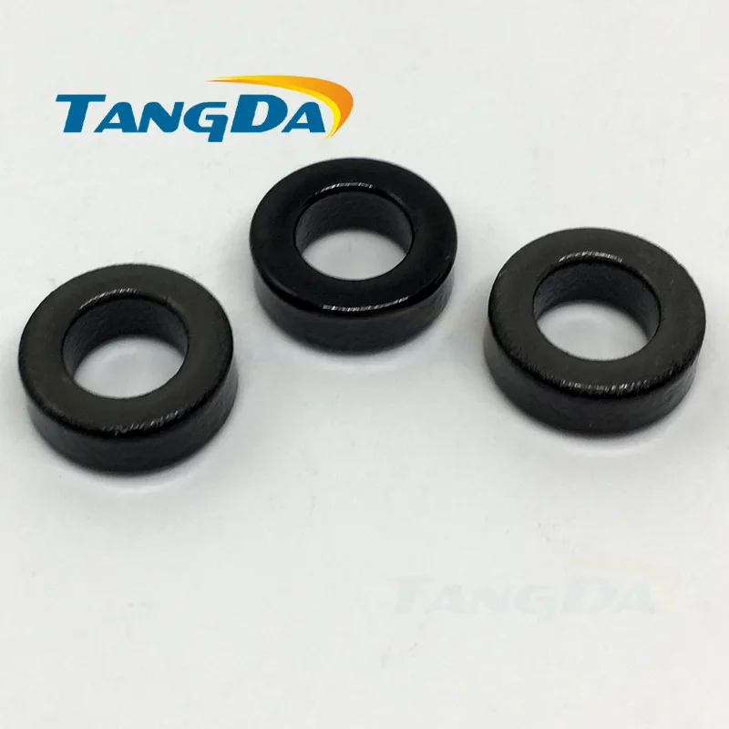 TANGDA T50 10 النوى مسحوق الحديد T50-10 OD * ID * HT12.7 * 7.7*4.8 مللي متر 3.1nH/N2 6uo الحديد الغبار الفريت Toroid الأساسية حلقية أسود رمادي PR