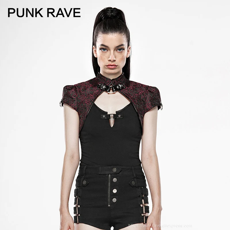 Женская жаккардовая куртка в стиле панк китайском с пряжкой украшение для ногтей