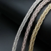 hiclass 8 core 7n occ cable gold plated silver plated cable diy hifi upgrade headphone cable 1m 2m 5m aluminum foil audio cab