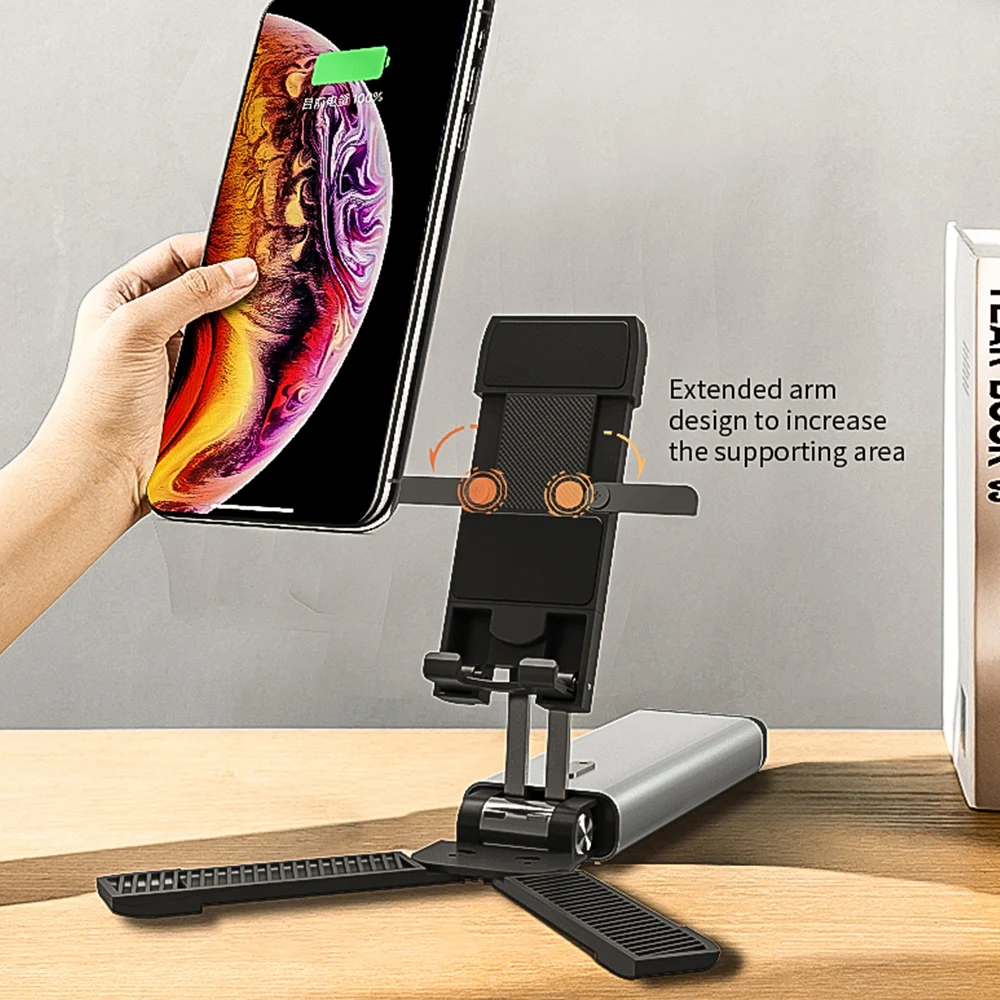 

Phone Holder Stand Desktop For iPhone 12 11 Pro Max Xiaomi Metal Tablet Stand For iPad Portable Universal Bracket Holder
