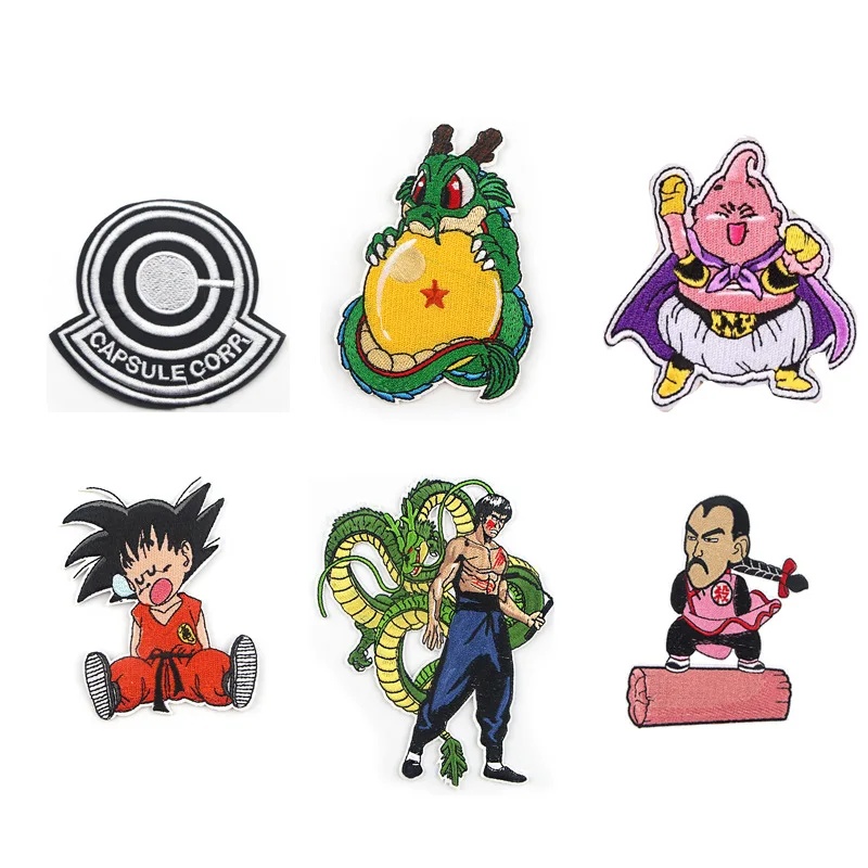 Драконий жемчуг Z нашивка капсула корп Гоку аниме анимация Железный на