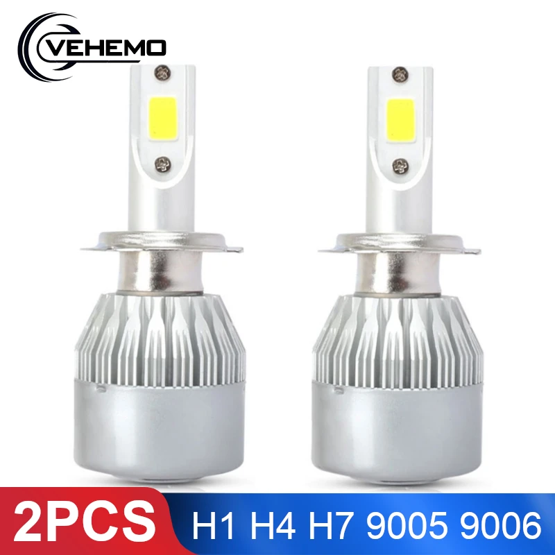 2 шт. H4 H3 Светодиодные Автомобильные фары H1 H7 H11 H8 H9 H10 H27 880 HB3 9005 HB4 9006 HB5 HB1