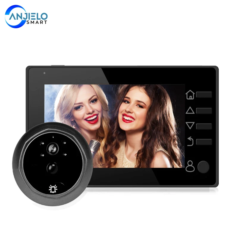 

Video Peephole Doorbell Viewer 4.3 Inch Door Camera LCD Digital Electronic Door Viewer Night Vision Support Motion Detection