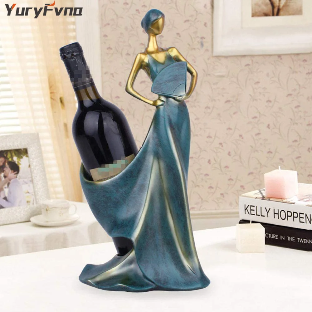 

Креативная фигурка бренда YuryFvna, статуэтка для красивого вина, статуэтка Европейского образца, Статуэтка из смолы для офиса, украшения гости...