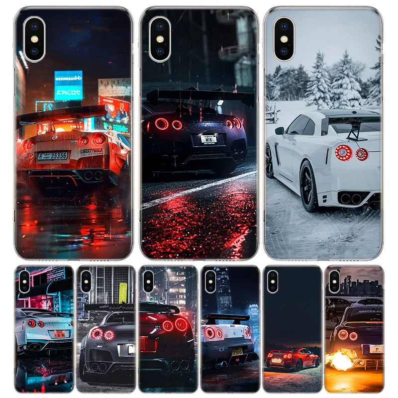 

GTR Sport Car JDM Silicon Call Phone Case For Apple iPhone 11 13 Pro Max 12 Mini 7 Plus 6 X XR XS 8 6S SE 5S + Cover Coque Cas