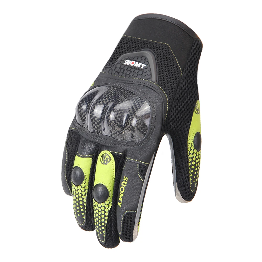 Мотоциклетные Перчатки SUOMY дышащие унисекс перчатки на весь палец модные уличные