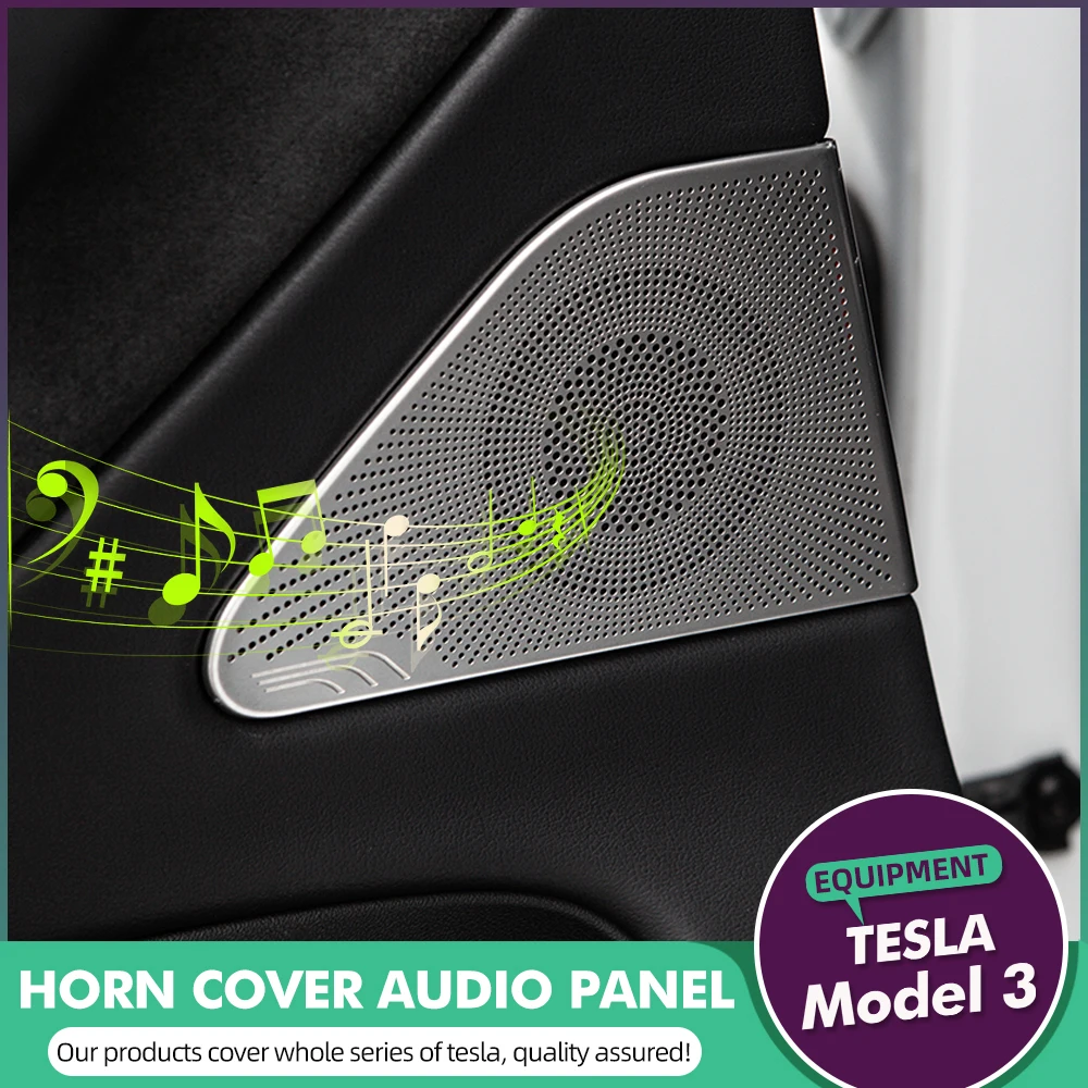 TEY Tesla Model 3 аксессуары крышка передней колонки клаксон динамика декоративные