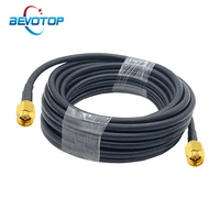 bevotop lmr195 cable sma male to sma male plug lmr 195 50 3 50ohm rf coaxial cable adapter wifi antenna extension cord pigtail