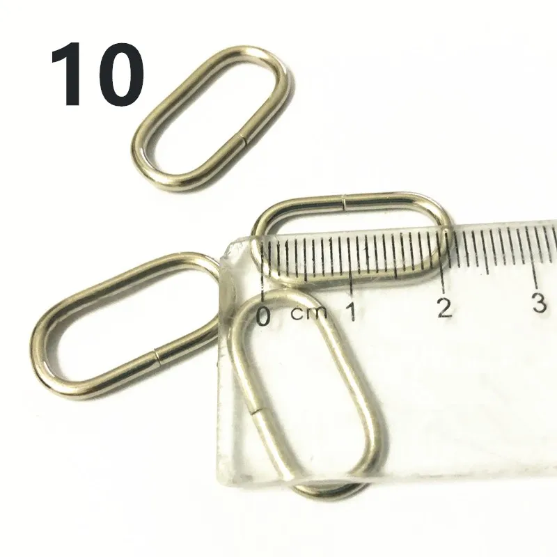 NO10 20mm Silver 50 шт. металлическое овальное кольцо пряжки для наручных часов аксессуары для рукоделия Швейные 16 мм 20 мм 25 мм 32 мм 35 мм 38 мм 50 мм 65 мм кожаные сумки с заклепками - Цвет: NO10 20mm Silver