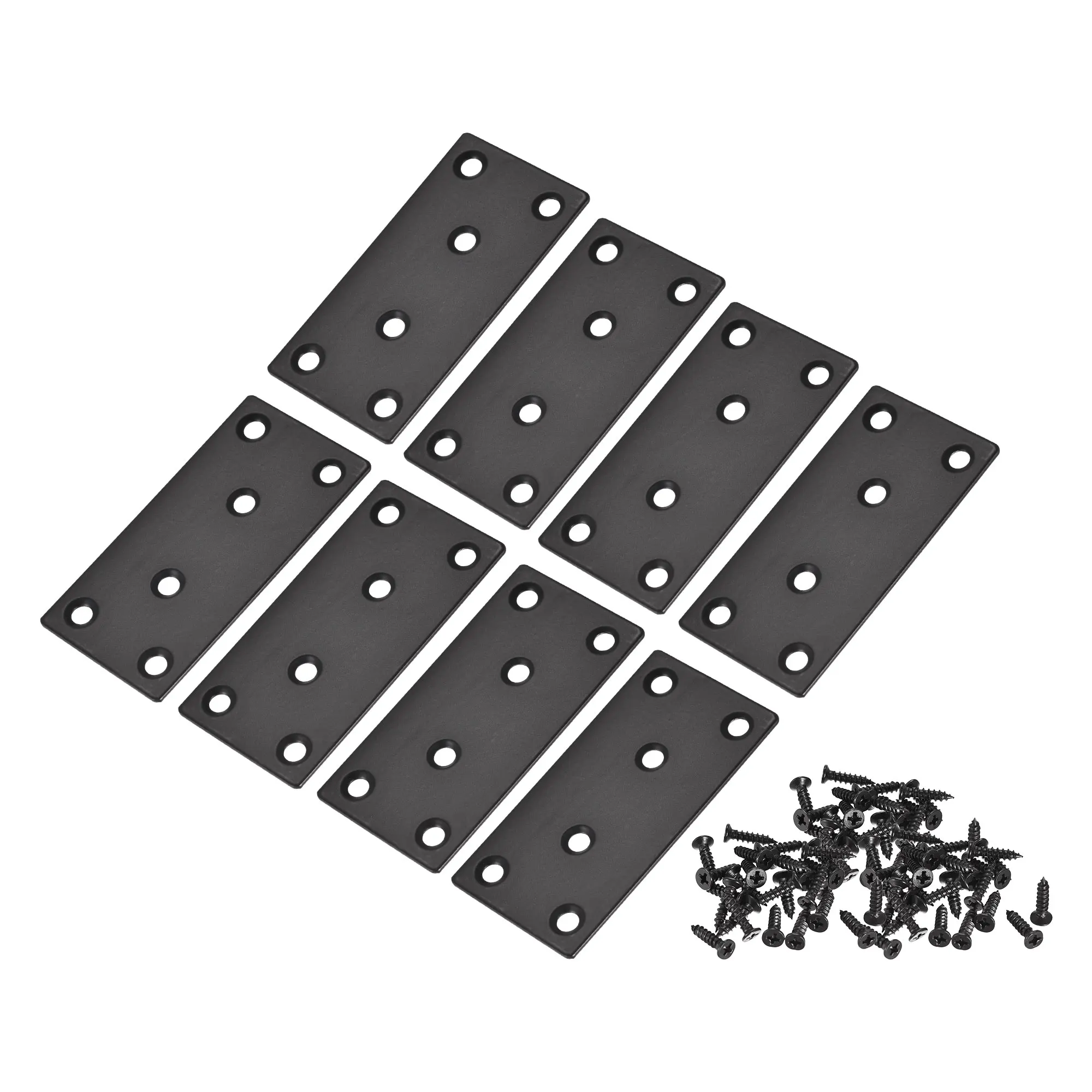 

Uxcell Flat Straight Brace Repair Plate, 80 x 40 x 2mm Stainless Steel 8 Pcs