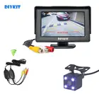 Система видеонаблюдения DIYKIT, автомобильная беспроводная камера заднего вида, 4,3 дюйма светодиодный, HD, для парковки