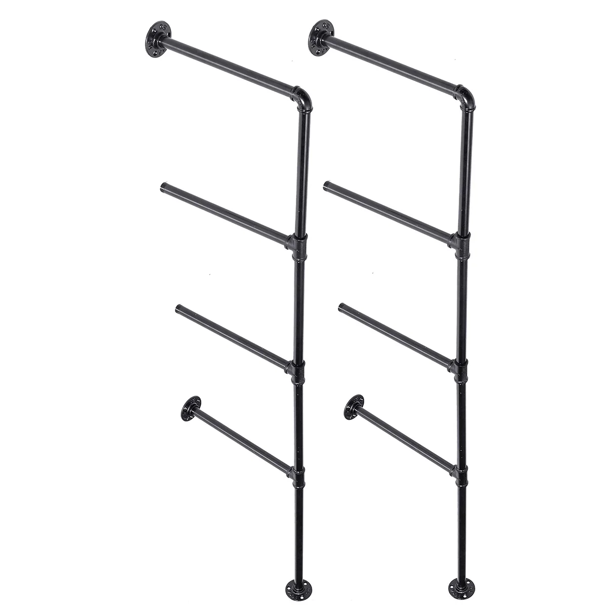 2個5一層棚産業家具壁棚ブラケット家収納棚鉄パイプ黒diyパイプ棚 10 Off 2個5一層棚産業家具壁棚ブラケット家収納棚鉄パイプ黒diyパイプ棚 10 Off