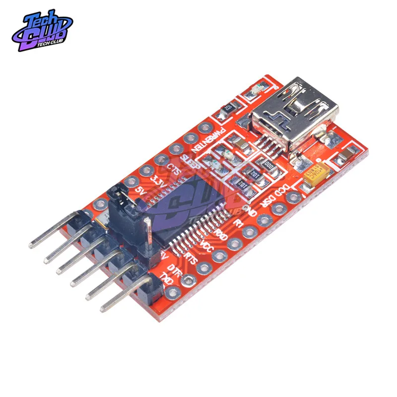 FT232RL FTDI модуль адаптера мини порт для Arduino USB в TTL 3 В 5 17 мм x 32 мм|Детали и аксессуары