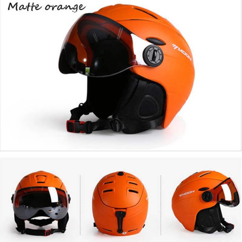 Шлем лыжный MOON ультралегкий унисекс с защитными очками|moon ski helmet|ski helmetskateboard helmet |