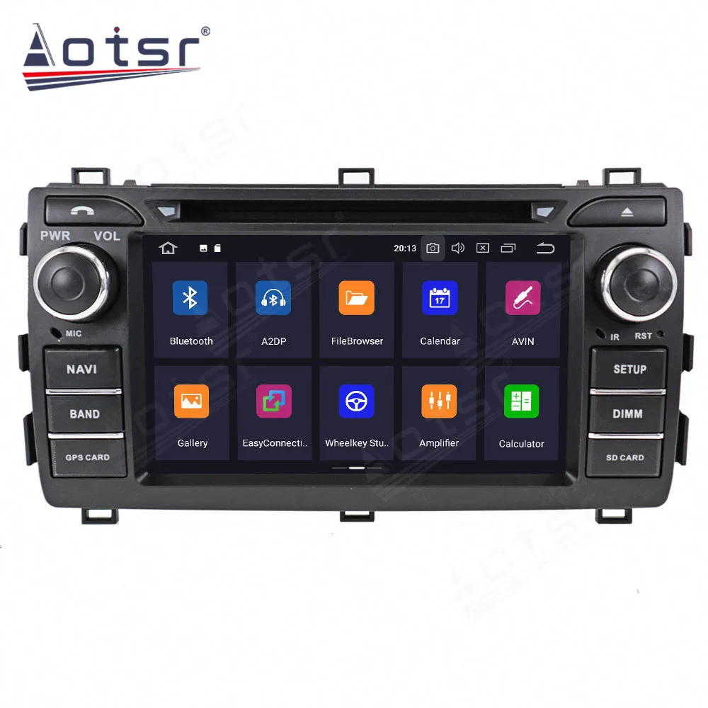 Андроид 11 для автомобиля Toyota Auris 2013-2015 GPS-навигация автомобильный стерео мультимедийный видеоплеер Carplay лента головного блока.