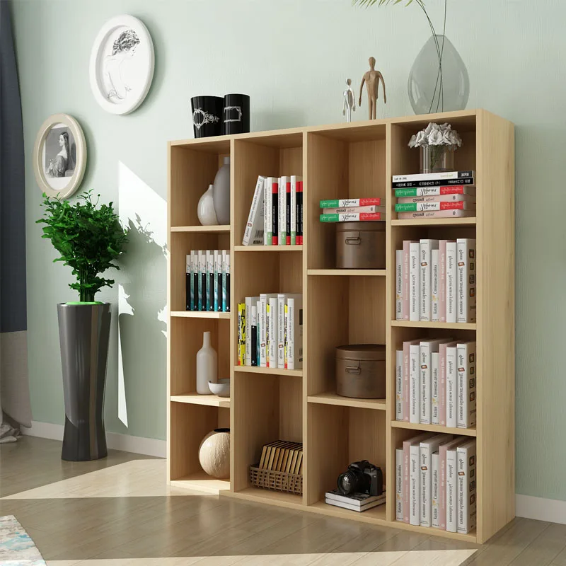 Простая Современная книжная полка книжный шкаф с бесплатной комбинации простой