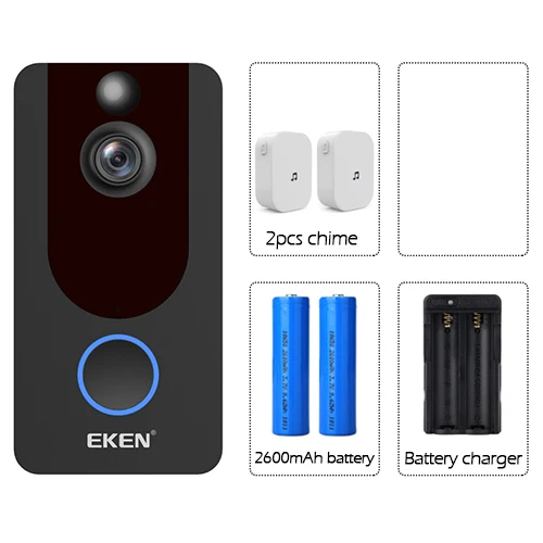 OP5 Умный IP 1080P телефон дверной звонок камера для квартиры ИК сигнализация беспроводной безопасности домофон wifi видео дверь от eken V7 - Цвет: OP5
