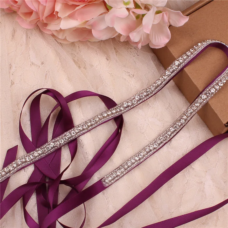 Серебряный свадебный пояс Стразы с кристаллами и жемчугом для свадебных платьев