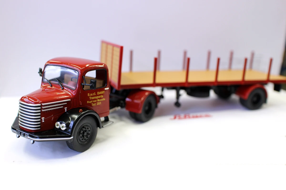 Ixo alтая весы 1/43 Грузовик Трейлер Винтаж UNIC ZU 42T 1956 DANY транспортирует деревянный