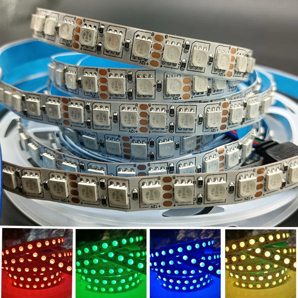 Светодиодная лента 5050 RGBW RGBWW RGB 12 В постоянного тока 24 120 светодиодов/5 м 6000