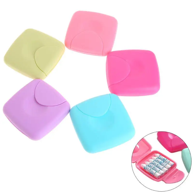 1Piece Travel Outdoor Portable Women Tampons Storage Box Holder Tool Set Color Random Waterproof and Leakproof Soap | Дом и сад