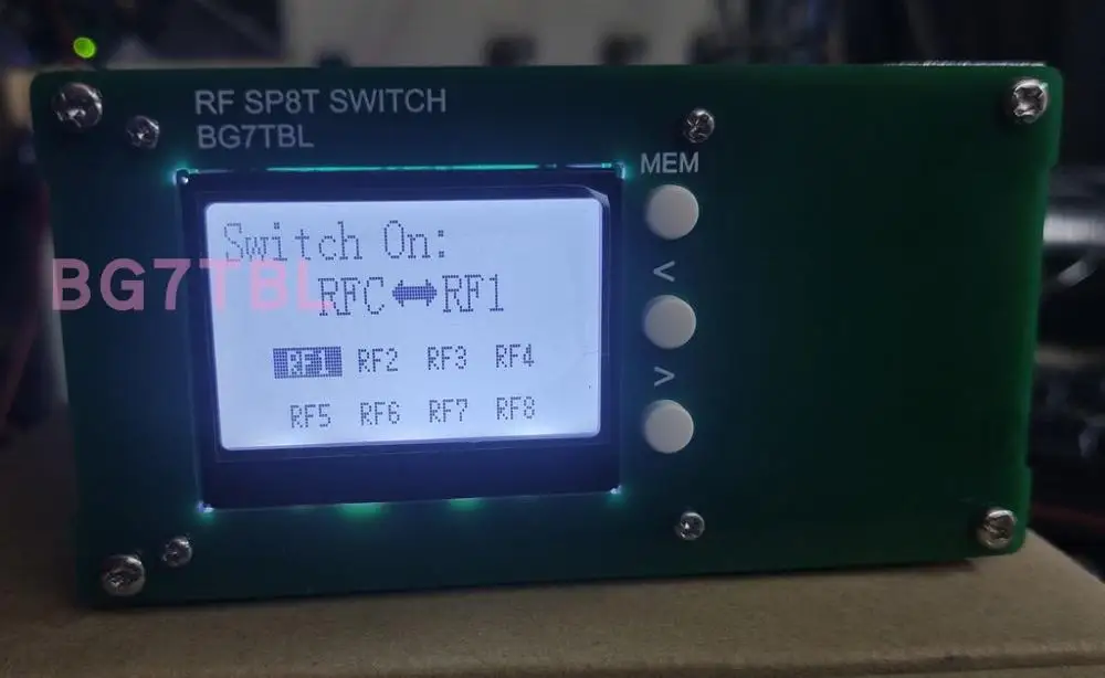 Изготовитель: BG7TBL LCD 10 кГц-2 5 ГГц SP8T однополюсный 8-бросный переключатель CNC