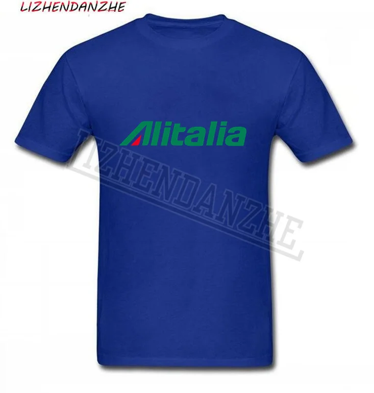 Мужская летная футболка Alitalia модная и забавная одежда Высококачественная