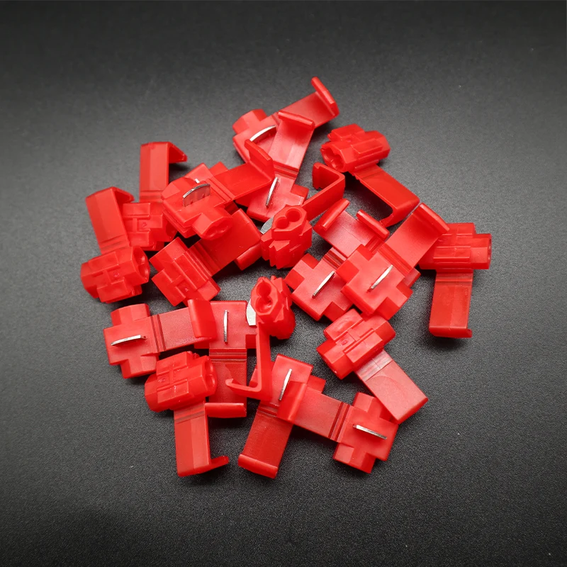 Красный 22 18 AWG кабель с шотландским замком разъемы для электрического кабеля