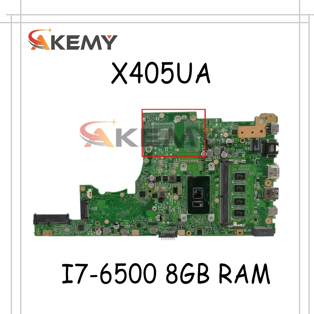 

Материнская плата X405UA X405UQ REV 2,1 с I7-6500 ОЗУ 8 Гб для Asus X405UAR X405U X405UR X405URR X405URP X405UF, материнская плата Laotop GM