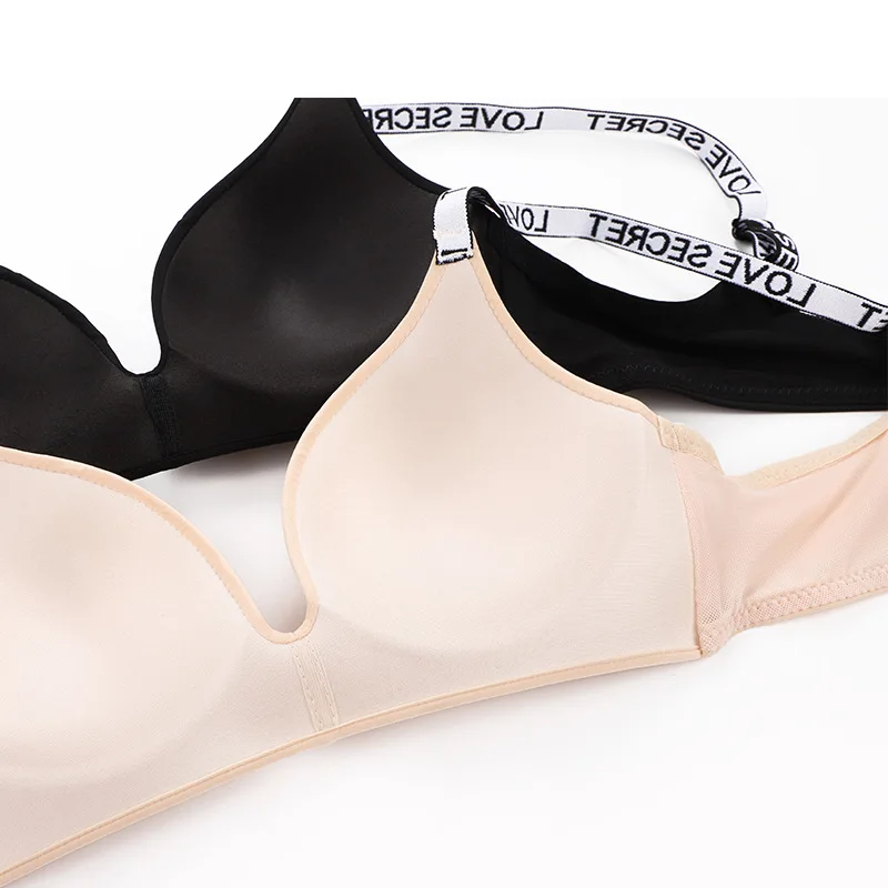 

Xiaoli New Style Chest-wrapped English Letters Shoulder Strap Beauty Back Tube Top Wireless Sports Girls Bra Underwear Bra
