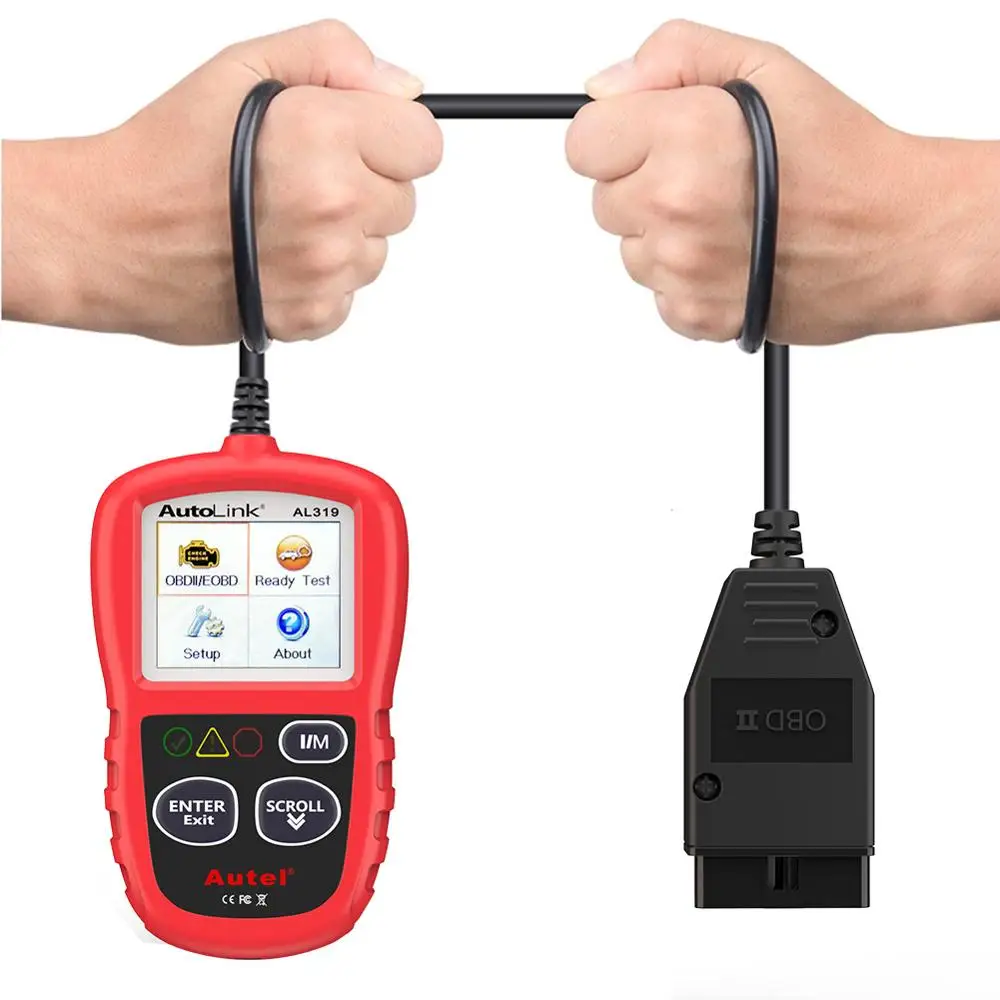 Autel AL319 OBD2 код ридер Авто диагностический инструмент вид замораживания рамки данных OBDII OBD 2 сканер автомобильный PK elm327 ML319