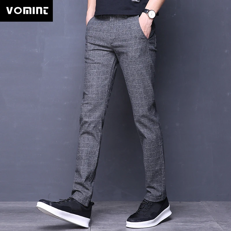 Мужские прямые брюки VOMINT Классические хлопковые полной длины весна лето
