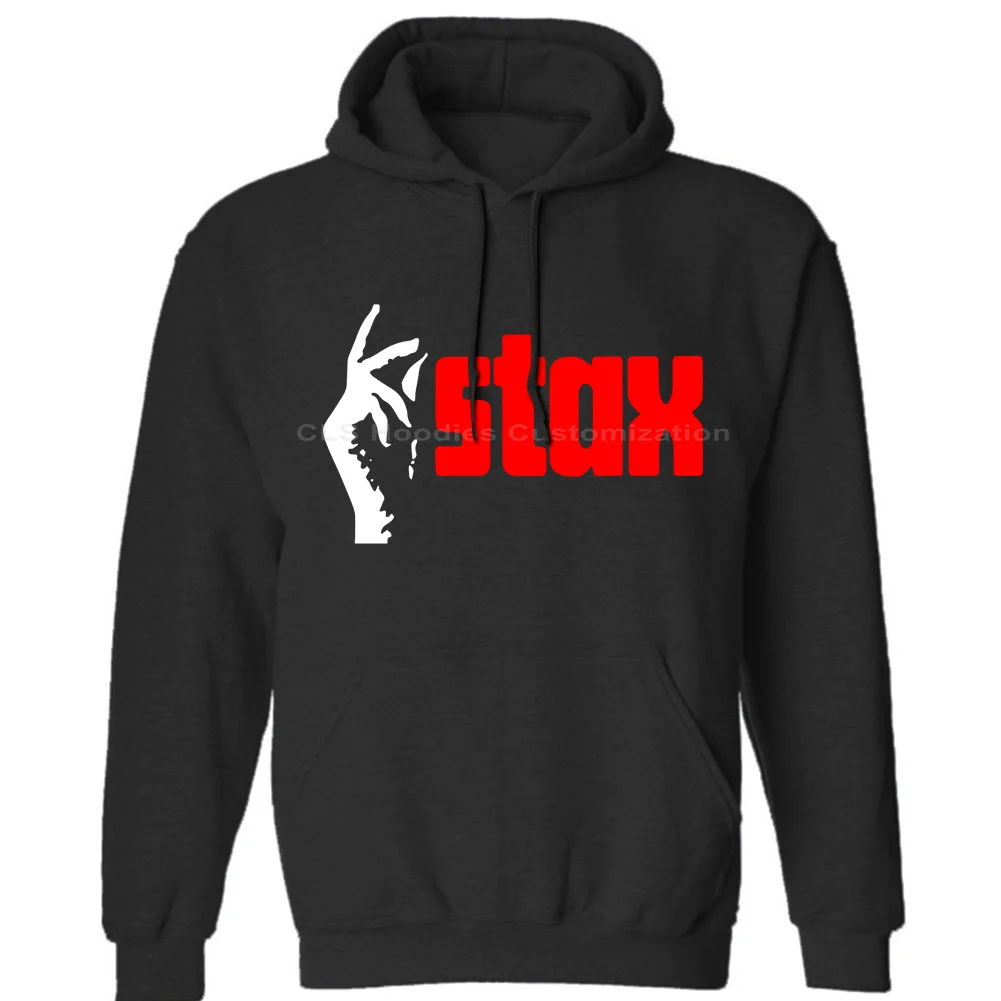 Stax Records Red LogoR & B Blues Soul Music логотип унисекс Мужские и женские зимние толстовки