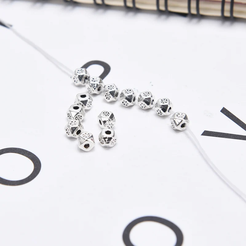 50 шт./лот маленькие бусины-разделители 3 5 мм металлические подвески для браслетов