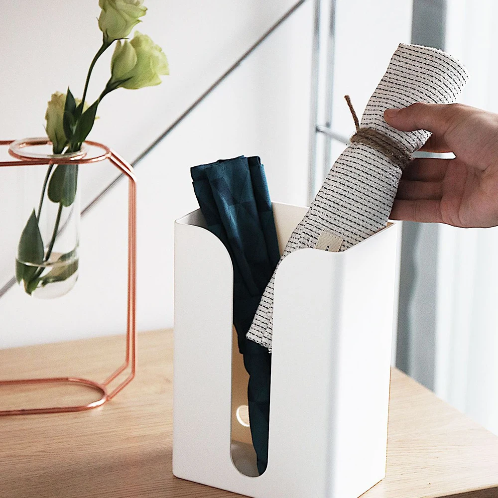 Plastic Tissue Box Wall-Mounted Solid Color Paper Holder Simple Design Storage Boxes For Bathroom | Дом и сад