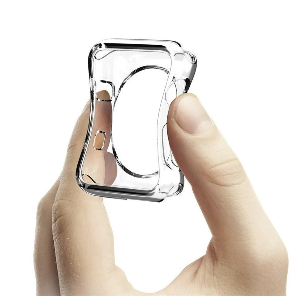 Защитный чехол из мягкого силикона для Apple Watch 40 мм 44 мм iWatch серии 1 2 3 4 42 мм 38 мм