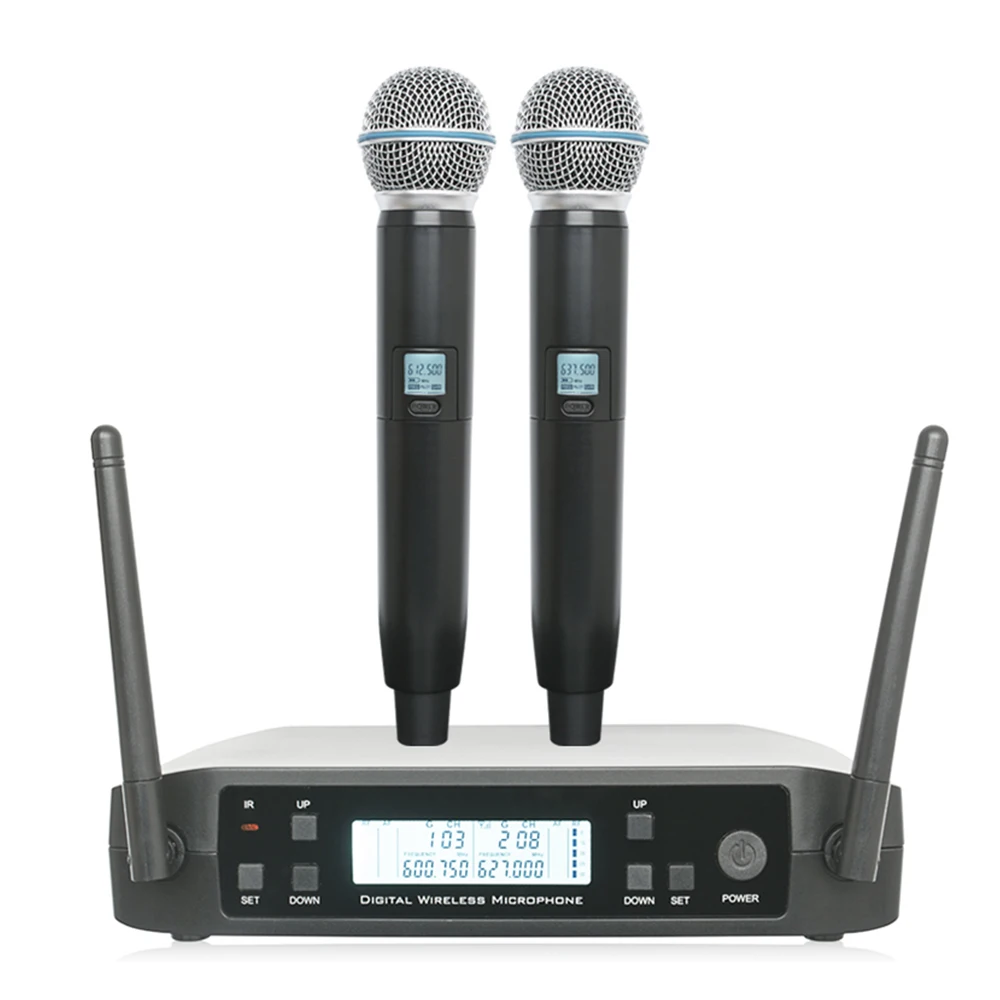 Беспроводная микрофонная система SHURE glxd4 SM58 ручной двухканальный микрофон для