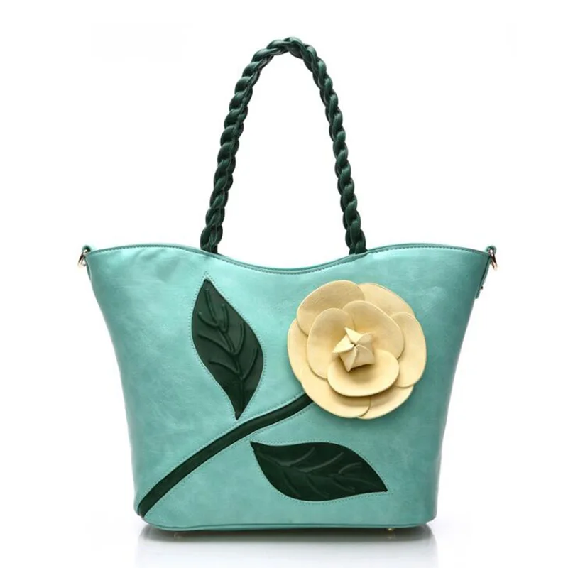 

Designer Nation Women Bag Flower New Famous Brands Big High Quality Pu Leather Female Messenger Shoulder Bags For Women Handbags