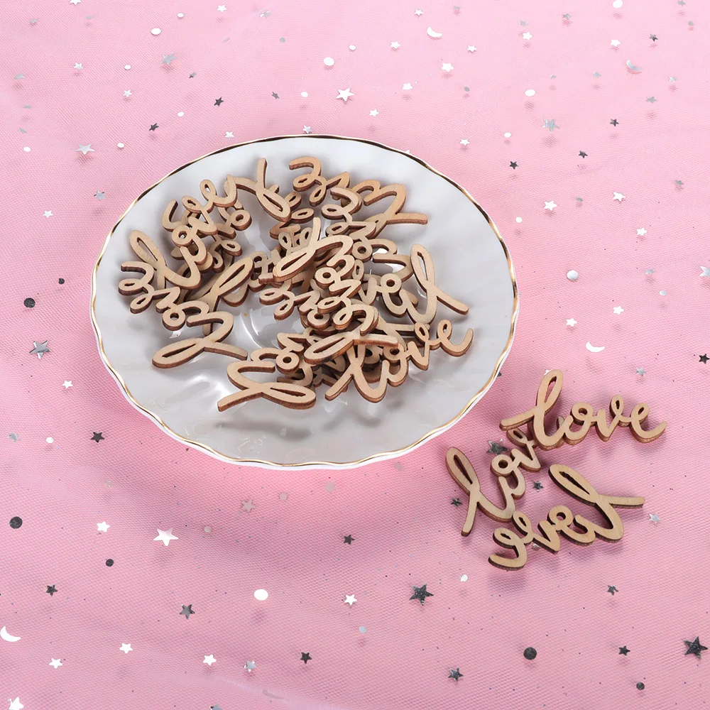 18 шт. деревенские деревянные любовные буквы шикарные товары для Дня Святого