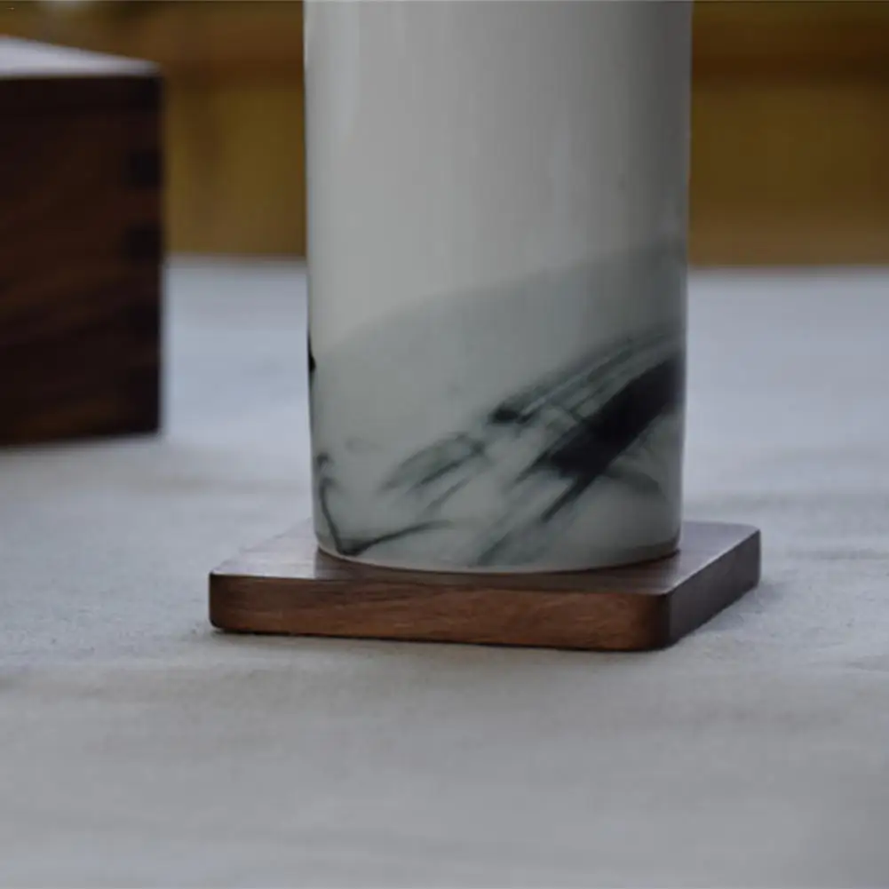 1 шт. прочные подставки из грецкого ореха Декор квадратный круглый термостойкий