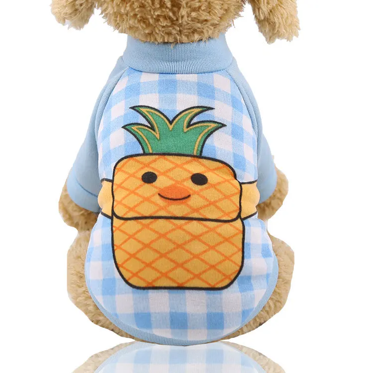 

Dog Cloth For Small Dogs Soft Pet Dog Sweater Fruit Print Fashion Clothing For Dog Winter Chihuahua Clothes Classic Pet Outfit