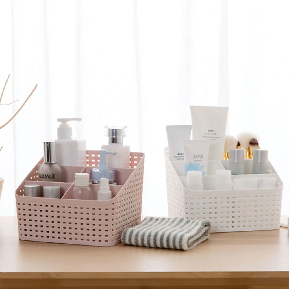 

Multifunctional assortment box cosmetic storage box (with 5 small compartments, can be placed on the desk rack) cosmetic box