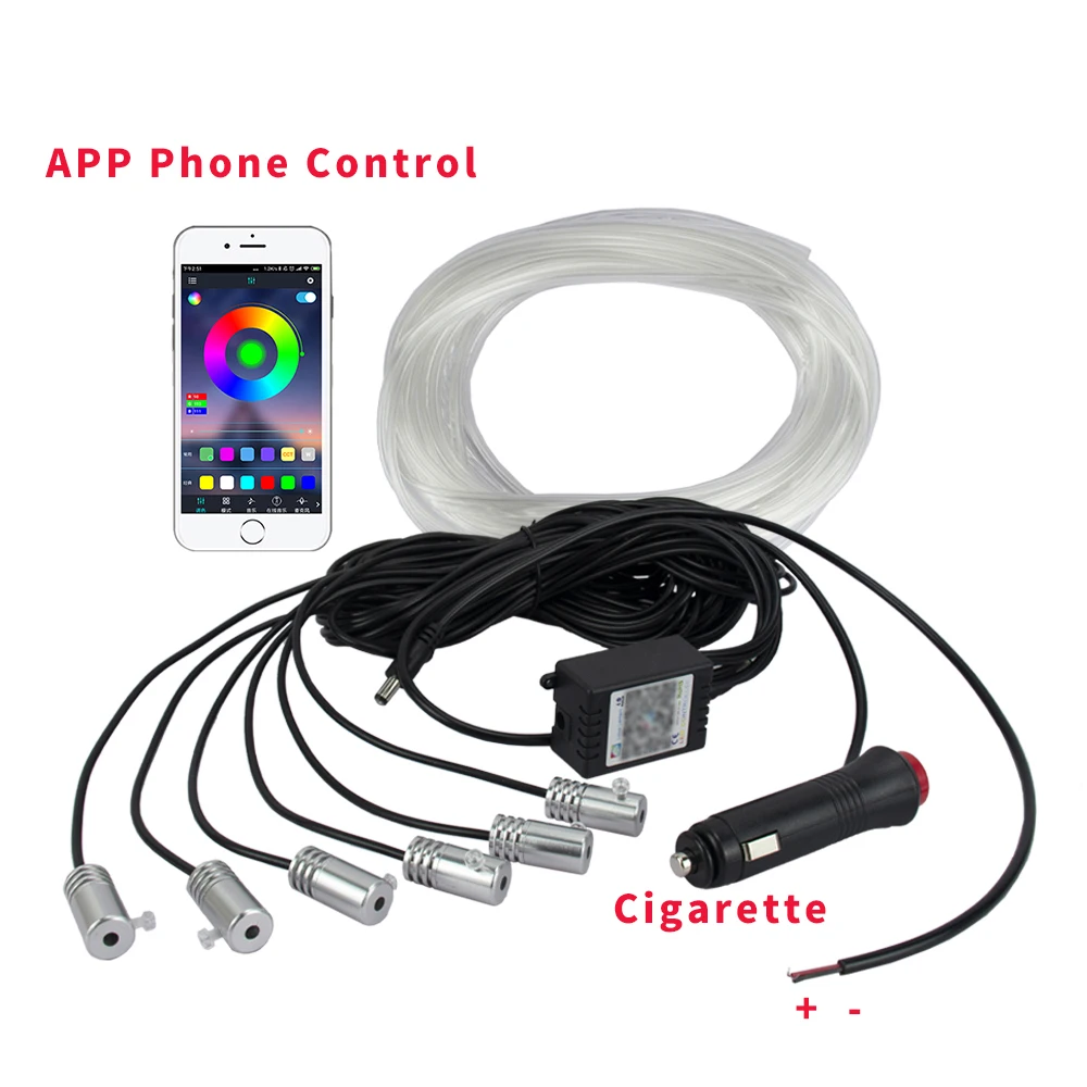 Светодиодный ная лента для украшения салона автомобиля гибкая неоновая LED лампа