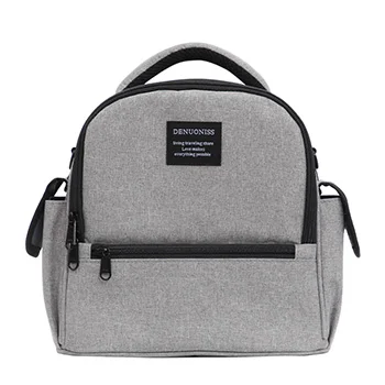 Gray upgrade DENUONISS Brand Waterproof Cooler Bee Backpack Thermal Insulated Ice Pack Women Party Cooler ZainoTermico - Цвет: Gray upgrade
