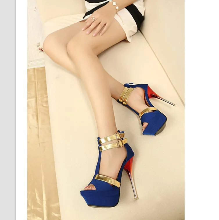 

Summer new style sexy nightclub celebrity sandals children's shoes